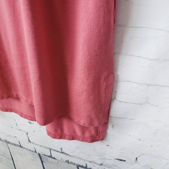 Eileen Fisher Dress Size S Pink Stretch Shift Short Sleeve Casual Lagen Look - Picture 4 of 7